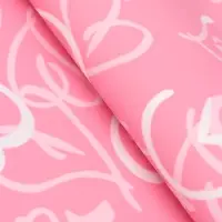 Пленка для цветов, "Сердца", розовая, 57х57 см