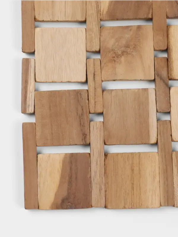 Коврик из тикового дерева, 30&times;20&times;0.7 см