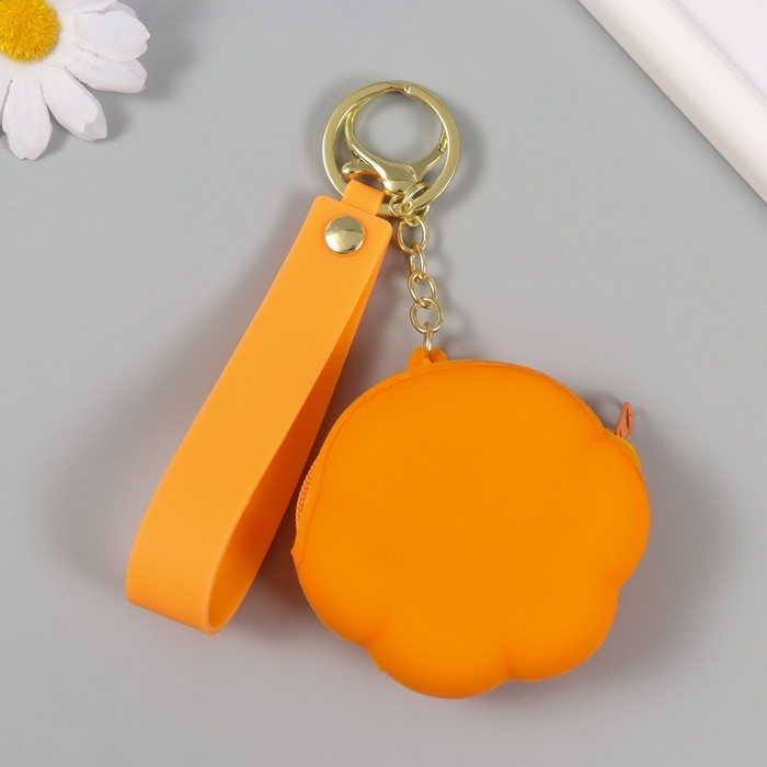 Брелок кошелёк с карабином, ремешком силикон Брелок кошелёк с карабином, ремешком силикон "Лапка" 3х7х7,5 см