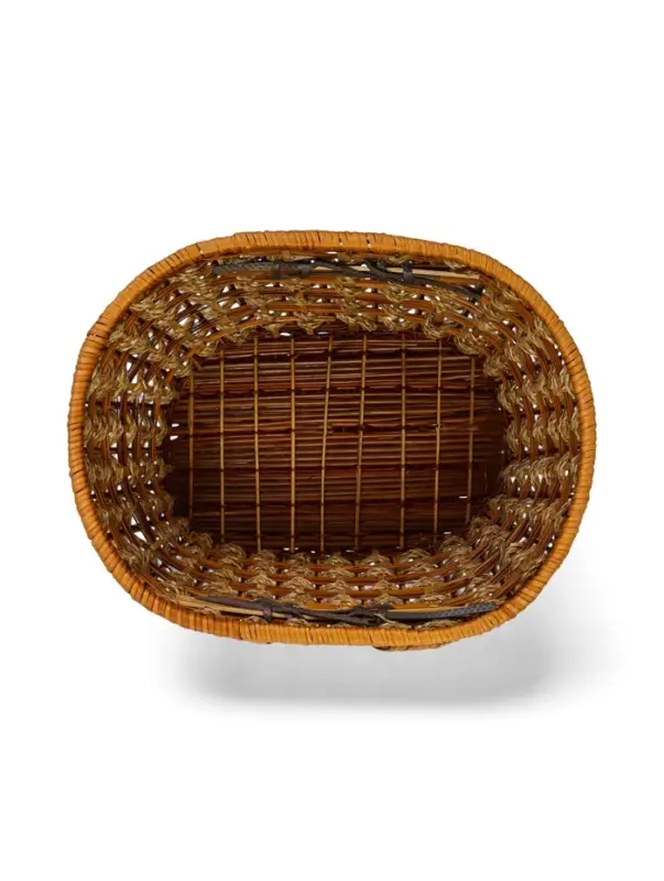 Корзина плетёная для хранения &laquo;Пикник&raquo;, 26&times;35&times;37, ротанг, с ручкой, коричневая