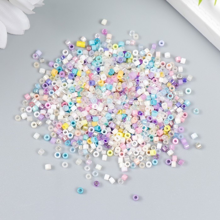 Бисер стекло 12/0  Бисер стекло 12/0 "Перламутр. Пастельное ассорти" 10 гр