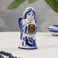 Сувенир «Ангел с иконой», гжель, 12,5х5,5 см, микс