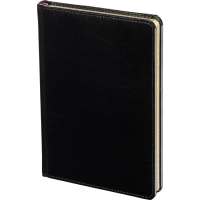 Ежедневник недатированный черн,А5,145х205мм,136л, Sidney NEBRASKA 3-128/02