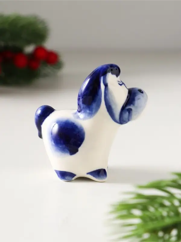 Сувенир Конь Вася, 5,5х6х3см, гжель Сувенир Конь Вася, 5,5х6х3см, гжель