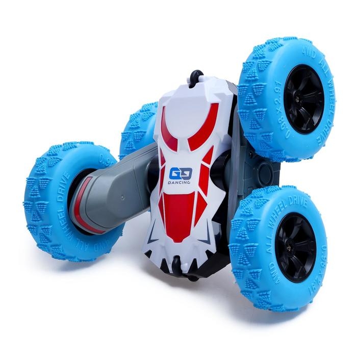 Машина-перевёртыш радиоуправляемая «Трюкач», работает от аккумулятора, цвет синий Машина-перевёртыш радиоуправляемая «Трюкач», работает от аккумулятора, цвет синий