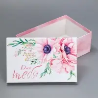 Набор коробок 5 в 1, упаковка подарочная, &laquo;Цветы&raquo;, 22&times;14&times;8.5‒ 32.5&times;20&times;12.5 см