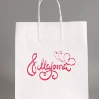 Пакет бумажный, " 8 марта Женский День! Бабочка" 24 х 14 х 28 см