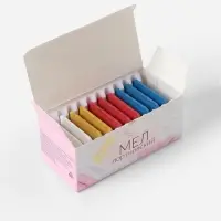 Мел портновский, восковой, 10 шт., разноцветный