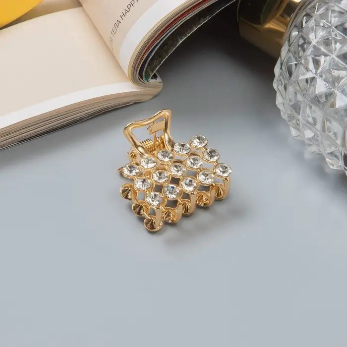 Крабик для волос &laquo;Классик&raquo;, 2.5 см, золотистый МИКС