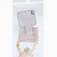 Браслет-оберег "Розовый кварц" нефрит, №8, цвет розовый