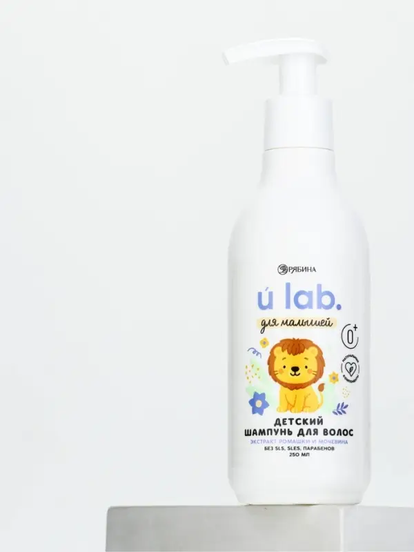 Детский шампунь для волос &laquo;Зверята&raquo;,с экстрактом ромашки и мочевины, 250 мл, ULAB