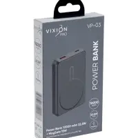 Внешний аккумулятор VIXION PRO VP-03, 10000 мАч, MagSafe, USB+Type-C, быстрая зарядка