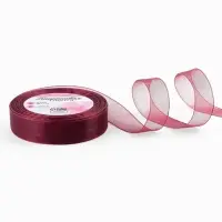 Лента капроновая, 20 мм, 20&plusmn;1 м, тёмно-красная №48