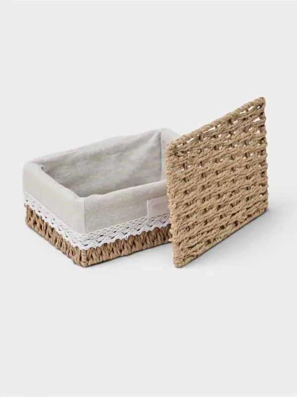 Корзины для хранения SL Home, плетёные, ручной работы, 3 шт.: от 18&times;12&times;8 см до 26&times;20&times;12 см
