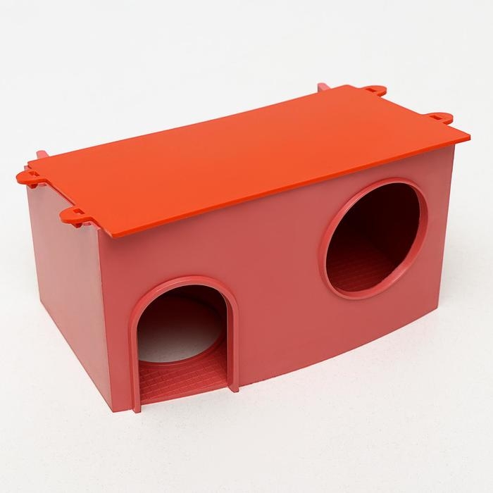 Клетка для грызунов Клетка для грызунов "Саквояж", малая, с лабиринтом, 40 х 25 х 21 см, микс цветов