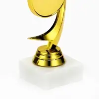 Кубок &laquo;Звезда&raquo;, наградная фигура, подставка камень белая, 18&times;6&times;5 см