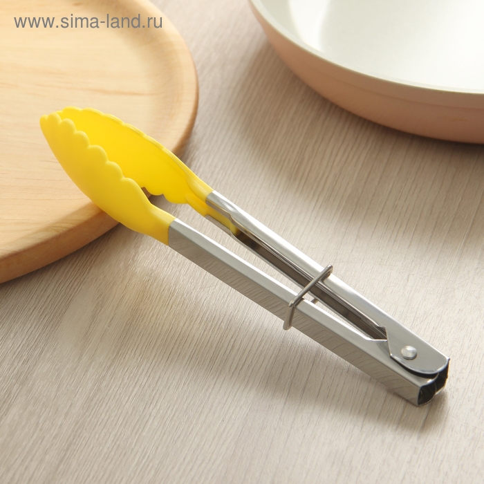 Щипцы универсальные Доляна «Лист», 18 см, цвет МИКС Щипцы универсальные Доляна «Лист», 18 см, цвет МИКС