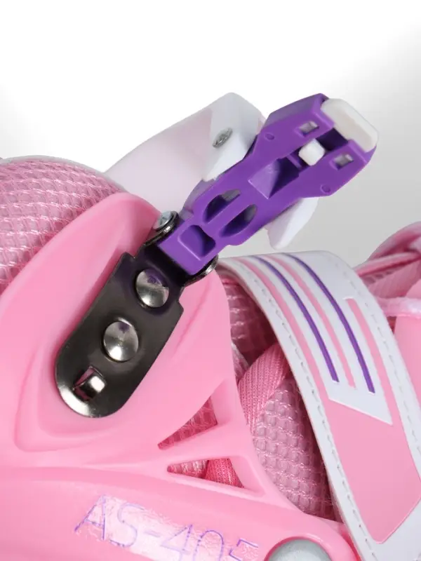 Коньки детские раздвижные BlackAqua, р. 30-33, для фитнеса, розовые Коньки детские раздвижные BlackAqua, р. 30-33, для фитнеса, розовые