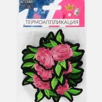 Термоаппликация «Цветы», 7.5×5.5 см, разноцветная