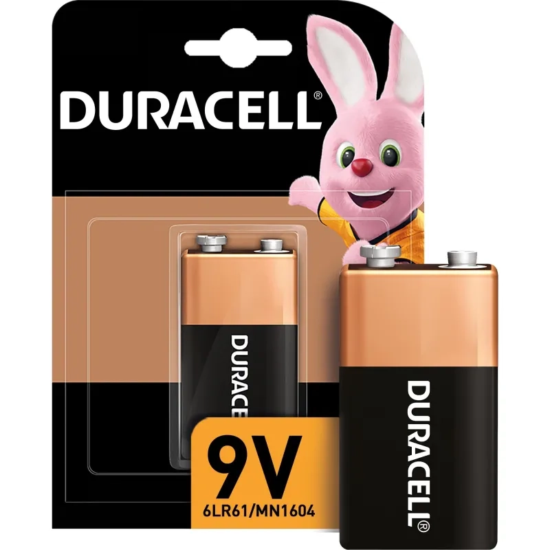 Батарейка DURACELL 6LR61-1BL/6LF22-1BL/Крона 9V бл/1шт