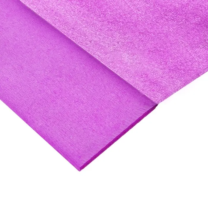 Бумага крепированная 50 х 200 см, в рулоне, 30 г/м2, фиолетовая Бумага крепированная 50 х 200 см, в рулоне, 30 г/м2, фиолетовая