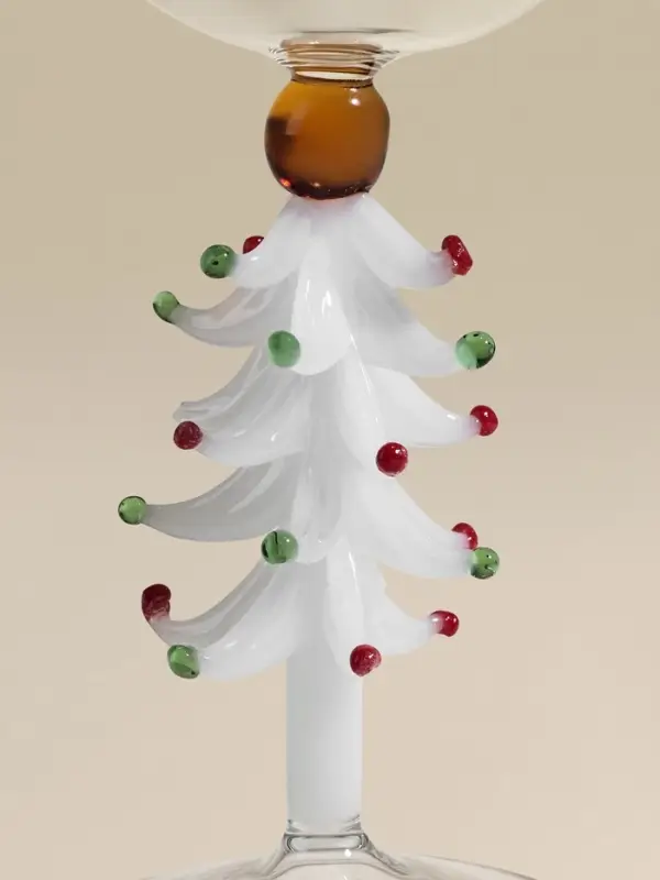 Бокал для вина Бокал для вина "Елочный", белый 8х20,5 см