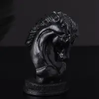 Фигура "Конь" 9х6 см, черный