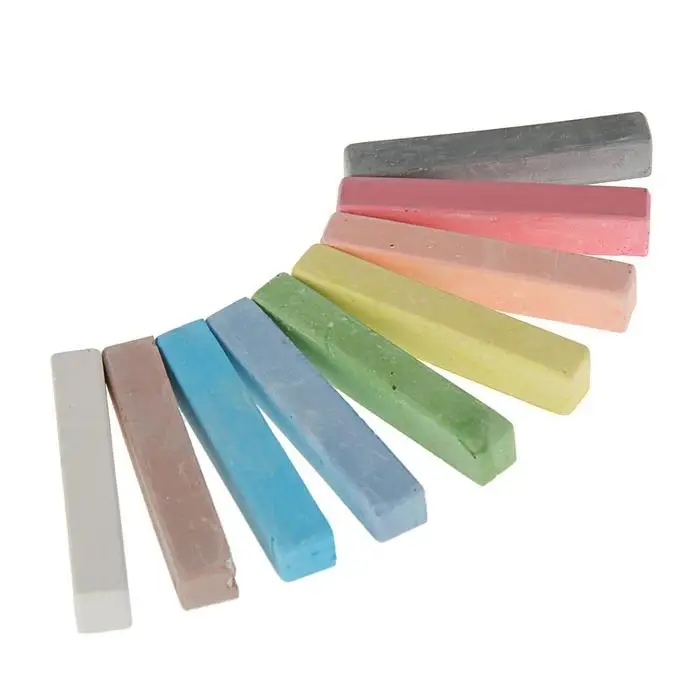 Мелки цветные Calligrata, в наборе 9 штук, квадратные, МИКС Мелки цветные Calligrata, в наборе 9 штук, квадратные, МИКС