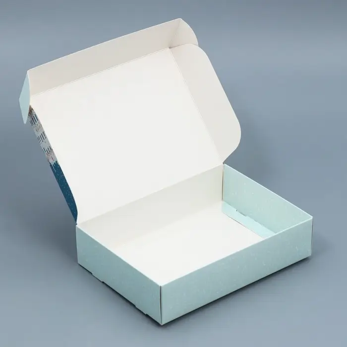 Коробка подарочная новогодняя складная «Город новогодний», 21 х 15 х 5 см, Новый год Коробка подарочная новогодняя складная «Город новогодний», 21 х 15 х 5 см, Новый год