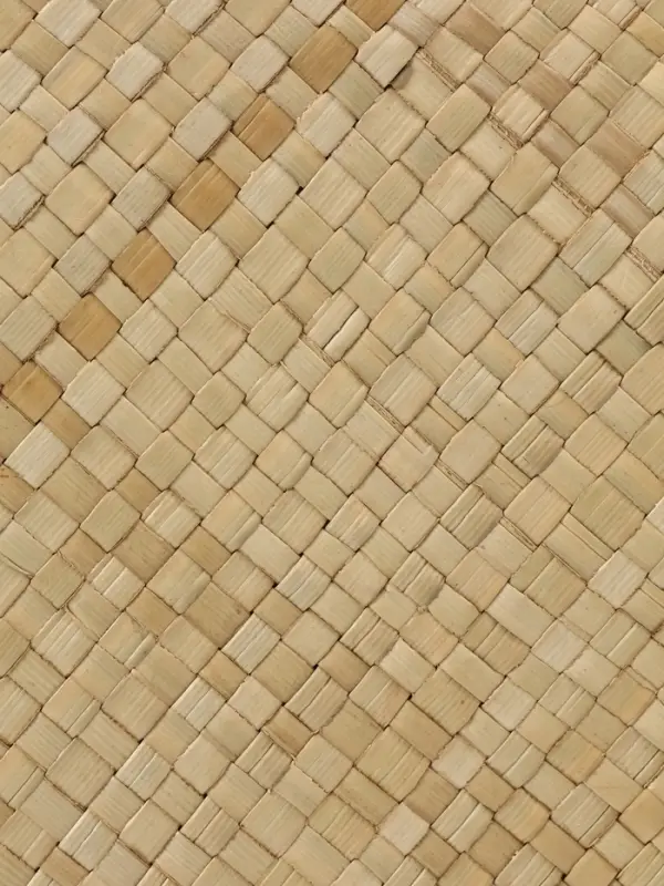 Сумка плетёная на молнии из пандана, 41&times;16&times;50 см, светло-коричневая