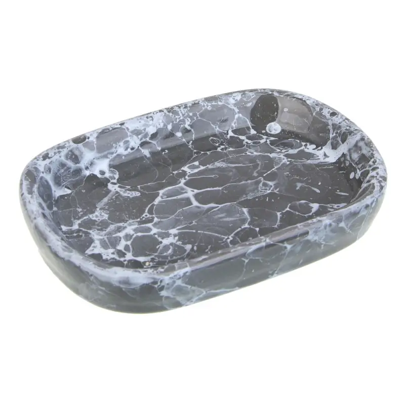 VETTA Мыльница, 13,5x9x2,5 см, керамика, "Космос", мрамор серый
