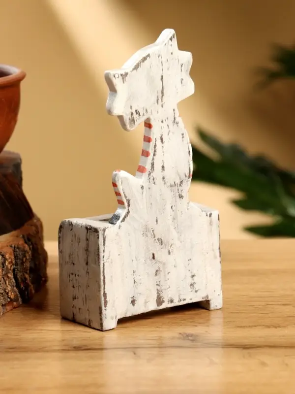 Календарь настольный &laquo;Полосатый кот&raquo;, 7&times;4&times;14 см, дерево, бело-красный