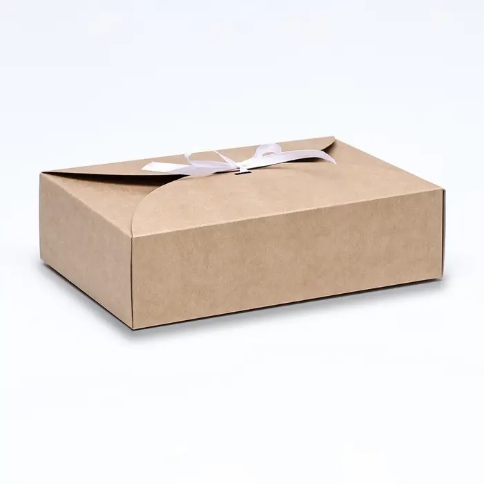 Коробка складная крафт, 22×15×6 см