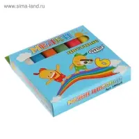 Мелки цветные &laquo;АЛГЕМ&raquo;, в наборе 6 штук, квадратные