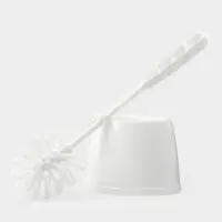 Ёршик для унитаза &laquo;Блеск. Эконом&raquo;, 12.5&times;12.5&times;37.5 см, с подставкой, белый