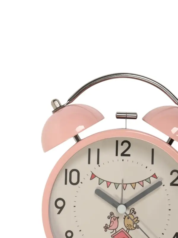 Часы-будильник детские настольные &laquo;Квигли&raquo;, с подсветкой, плавный ход, 16&times;11 см, розовый