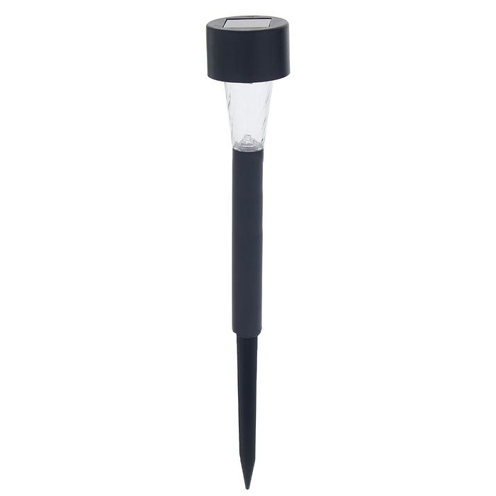 Садовый светильник на солнечной батарее «Трапеция», 4.5 × 30 × 4.5 см, 1 LED, свечение белое