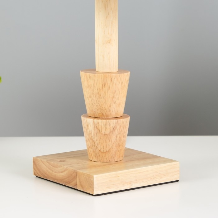 Настольная лампа Настольная лампа "Ульн" E27 40Вт светлое дерево 19,5х19,5х38 см RISALUX