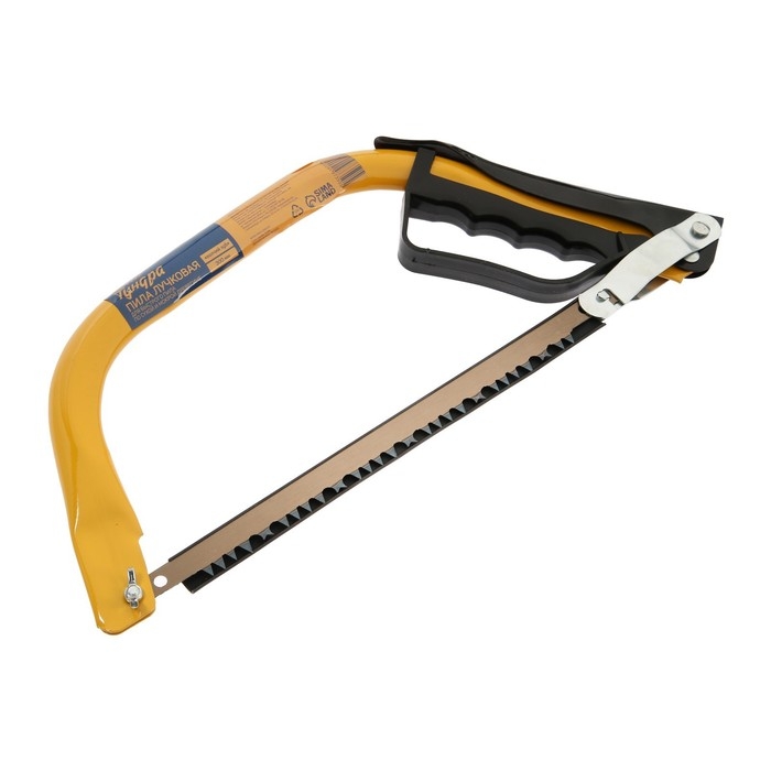 Пила лучковая ТУНДРА, Пила лучковая ТУНДРА, "волчий зуб" для быстрого пила по сухой и мокрой древесине, 300 мм