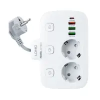 Сетевой фильтр на 2 розетки + 3 USB 2500W SC2435 LDNIO