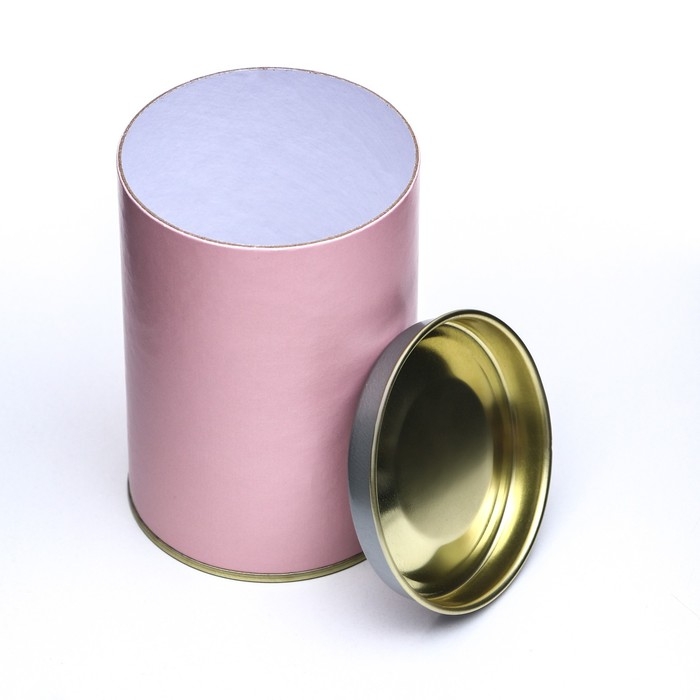 Тубус 73х110 мм (90 мм внутренняя высота), картон, металлическая крышка розовый Тубус 73х110 мм (90 мм внутренняя высота), картон, металлическая крышка розовый