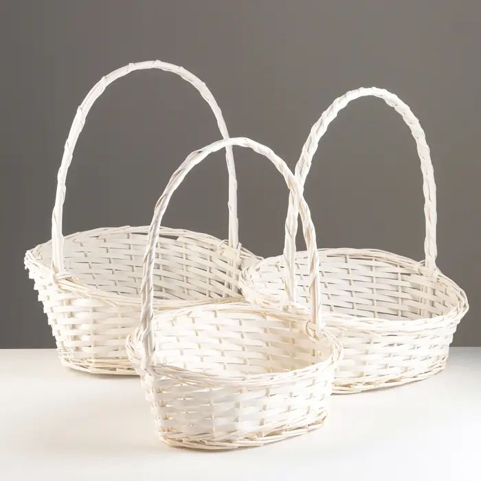 Набор корзин плетёных &laquo;Изыск&raquo;, 3 шт., ива