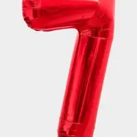 Воздушный шар фольгированный 40" &laquo;Цифра 7&raquo;, красный