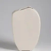 Ваза настольная керамика "Ачиль" 20,5х13 см, белый