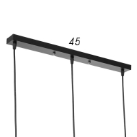 Светильник BayerLux 1691/3  E27 40Вт черный 66х23х22,5 см