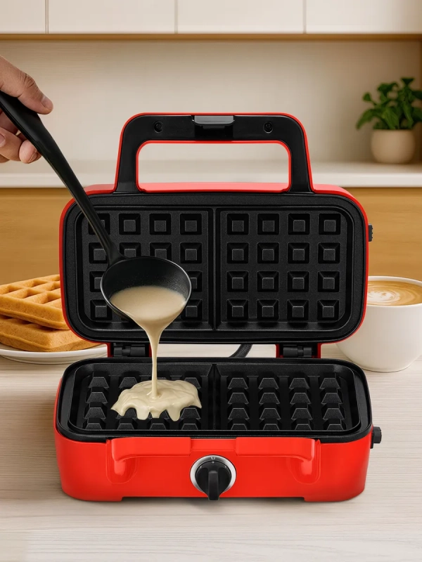 Вафельница электрическая для бельгийских вафель КТ-4698 Вафельница электрическая для бельгийских вафель КТ-4698