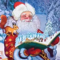 Пакет подарочный новогодний ламинированный, &laquo;Дед Мороз&raquo; , 26&times;12&times;32 см