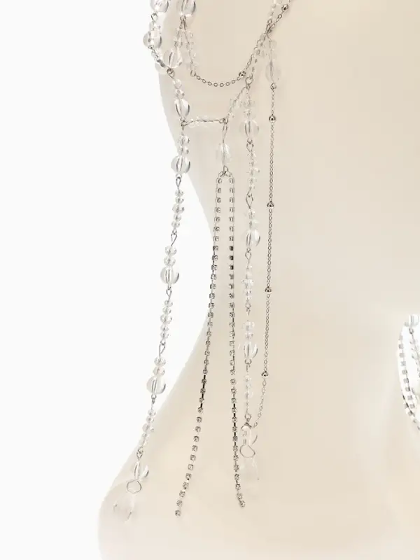 Украшение для волос  Украшение для волос "Хрусталь", цвет белый в серебре