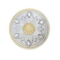 Держатель для штор CAPPIO KS032, d=98 мм, цвет серебро с золотом, 2 шт.