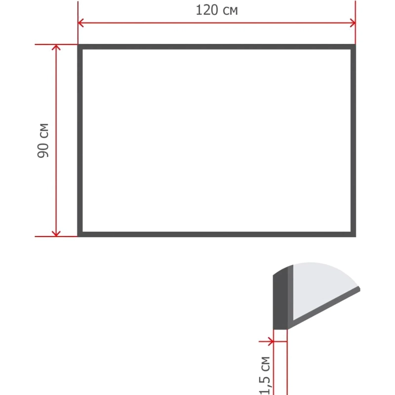 Доска информационная Attache Economy 90х120 ХДФ, деревян. рама
